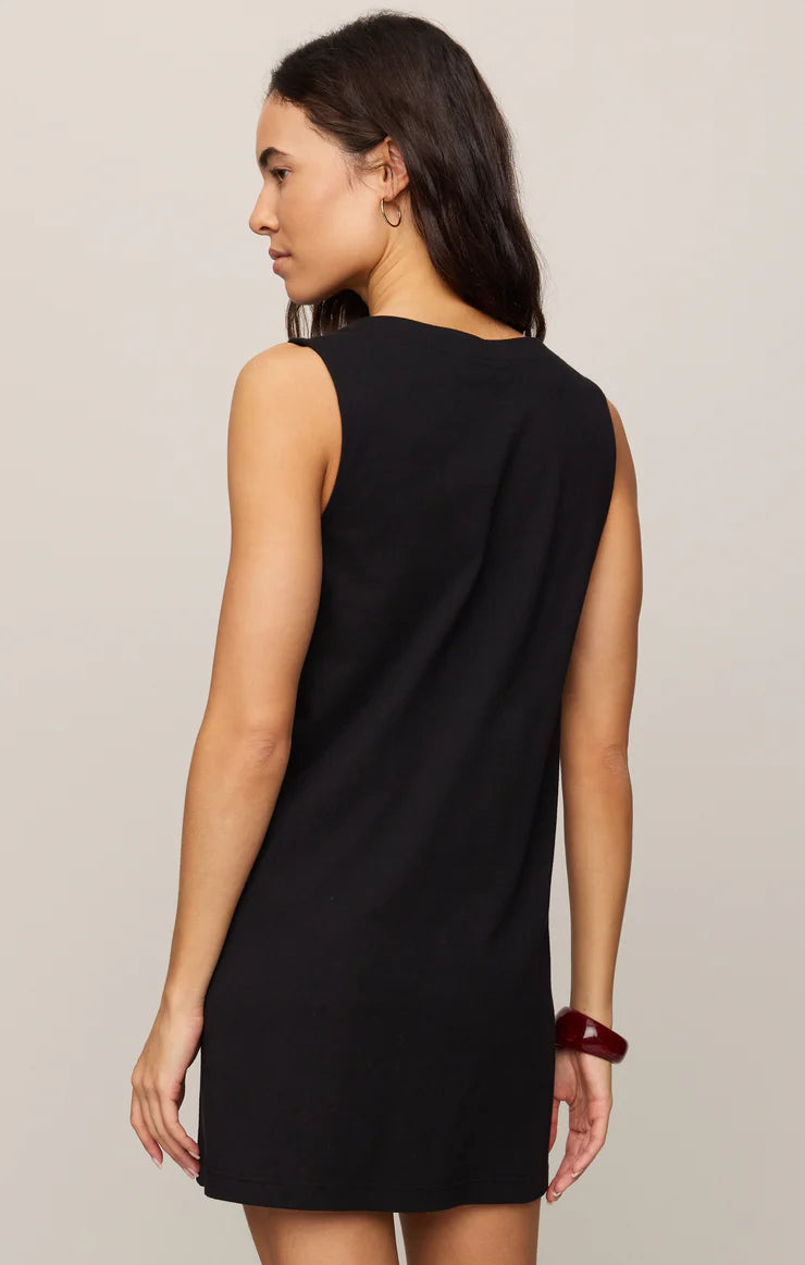 SOLACE MINI DRESS-TRUE BLACK