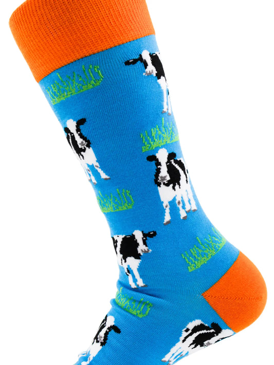 Unisex Novelty Socks-Cow