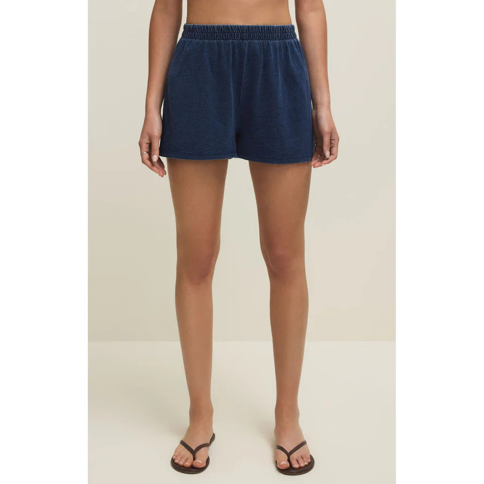 SCOUT JERSEY DENIM SHORT-INDIGO