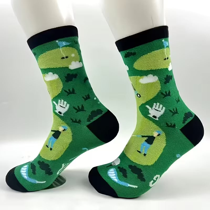 Women's Novelty Socks-Golf