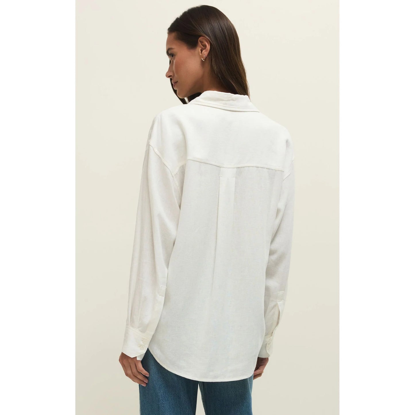 ALFIE BUTTON UP SHIRT-WHITE