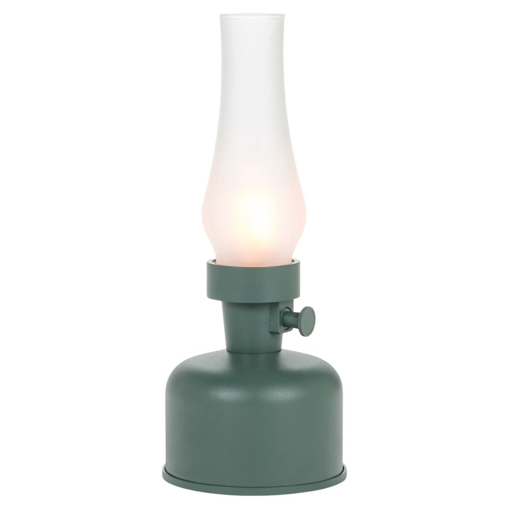 Lantern LED Lamp with Chimney-Green