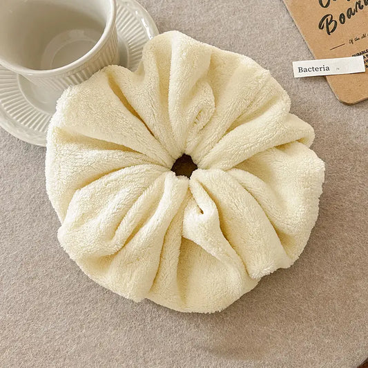 Oversized Scrunchie-Beige