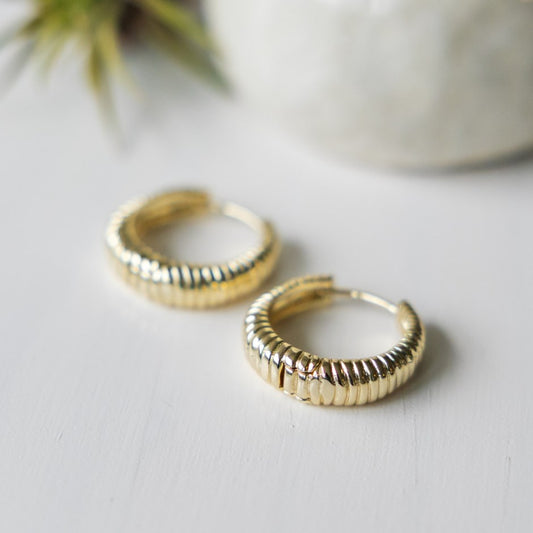 Chasm Hoops-gold