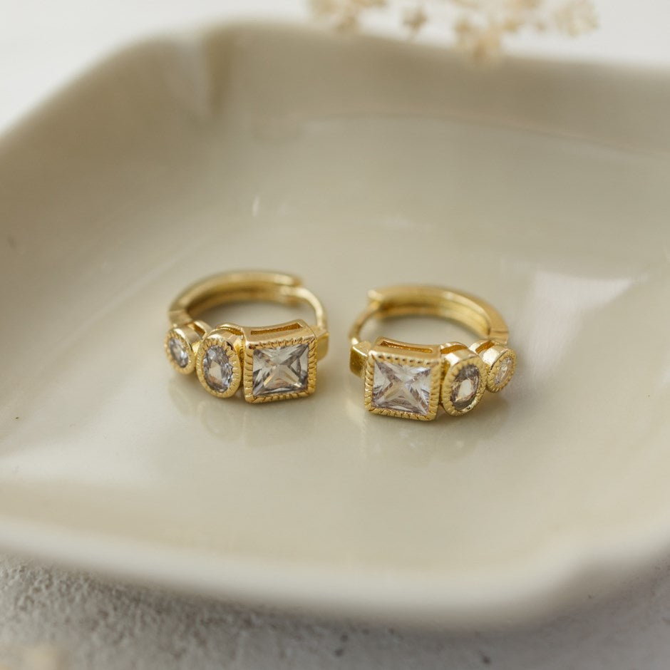 Pollyanna Hoops-gold-grey-clear