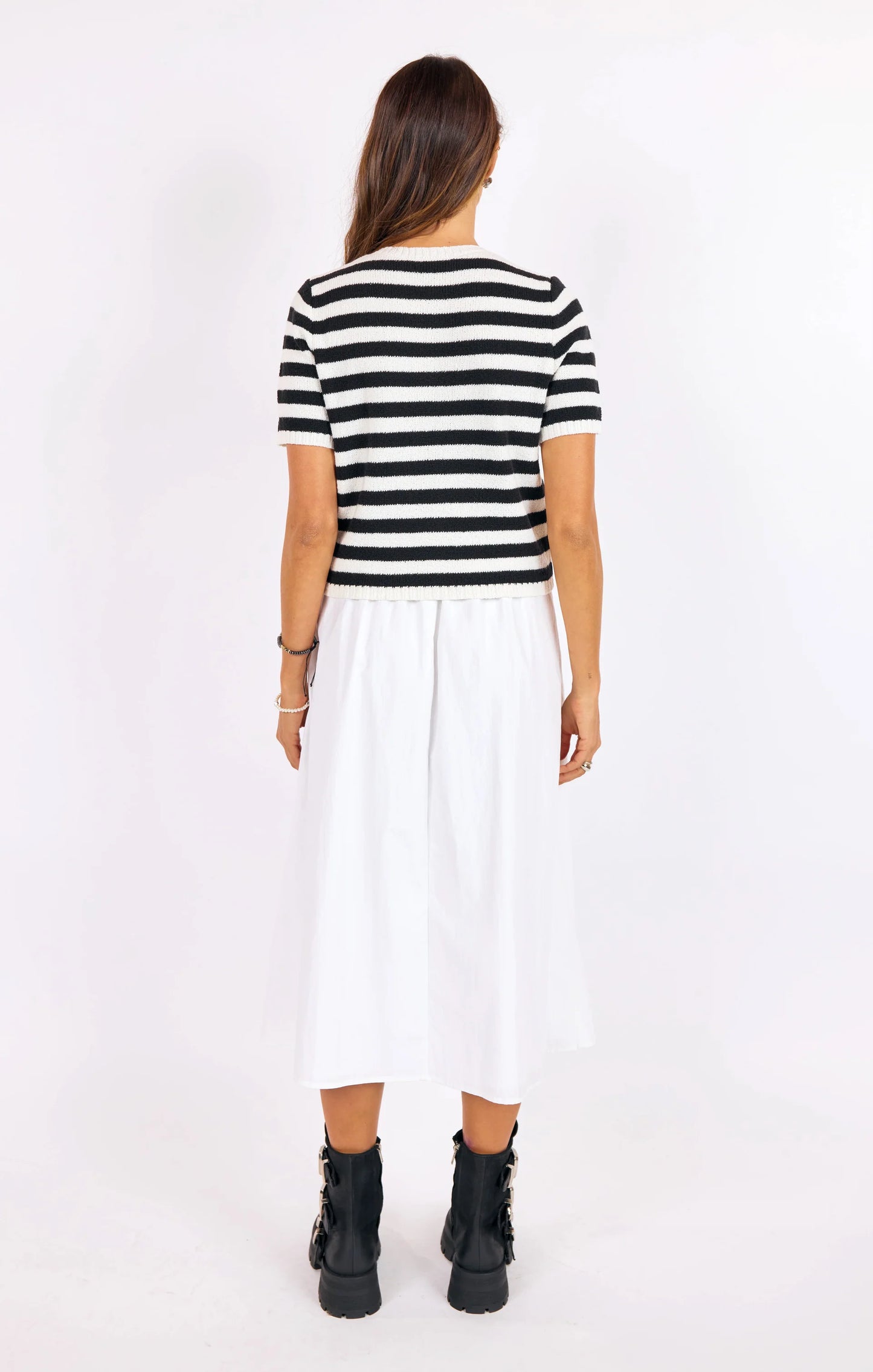 Daphne Stripe Button Cardigan