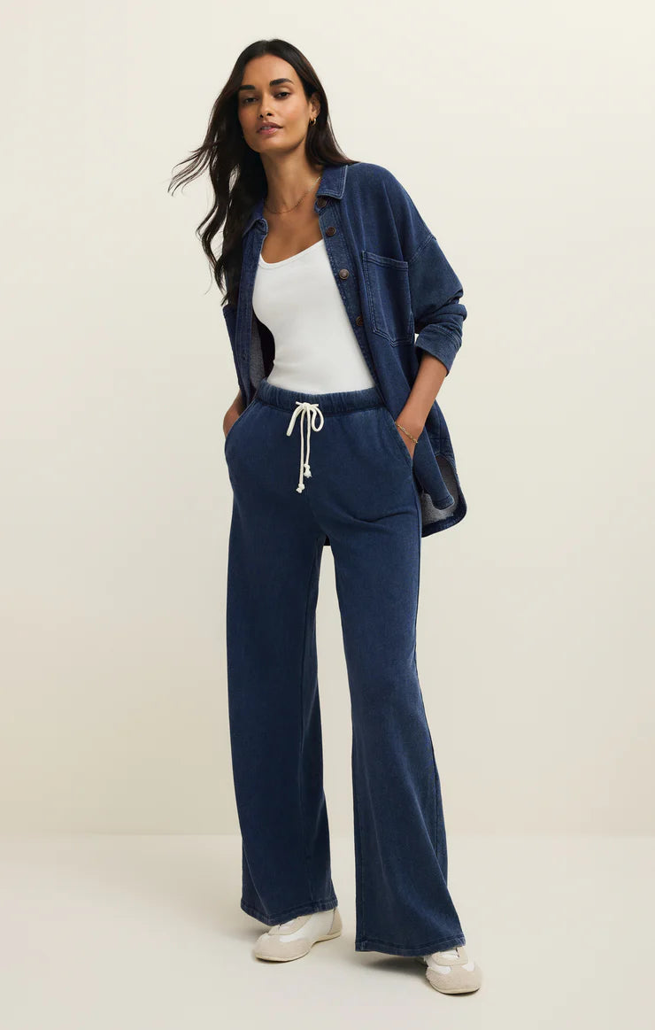 HUNTER KNIT DENIM PANT-INDIGO