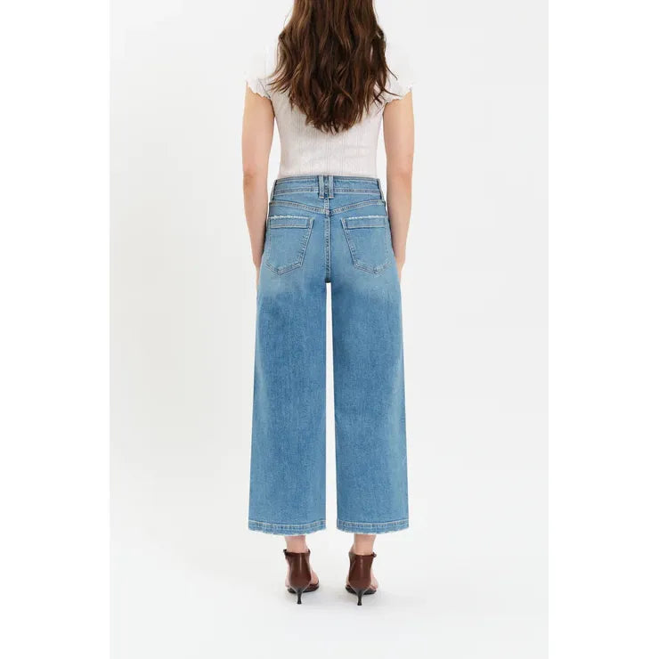 VALLEY GIRL- HIGH RISE PATCH POCKET ANKLE