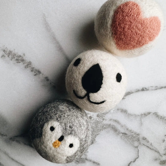 Set of 3 Dryer Balls-Friends