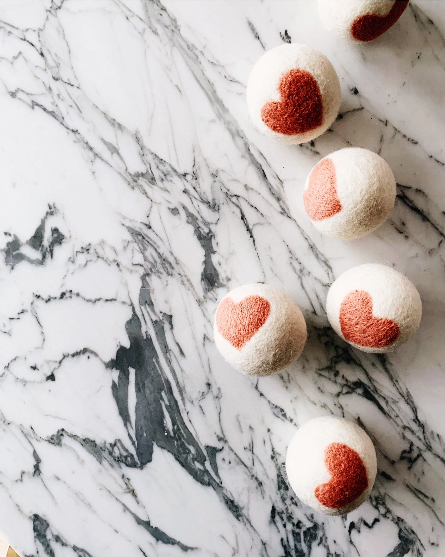 Single Dryer Ball-Hearts