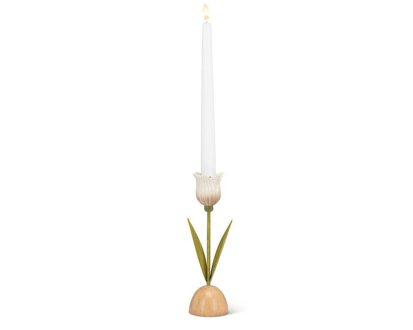 Tulip Taper Holder-White