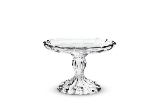 Small Embossed Pedestal Plate