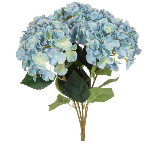 Large 5 Stem Hydrangea Bouquet-Blue