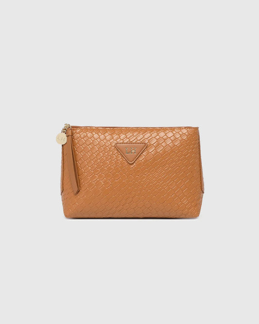 Carlo Makeup Bag-Caramel