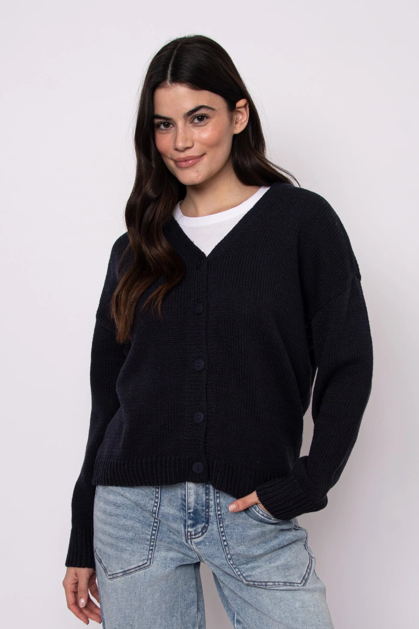 Vavari Cardigan-Dark Storm