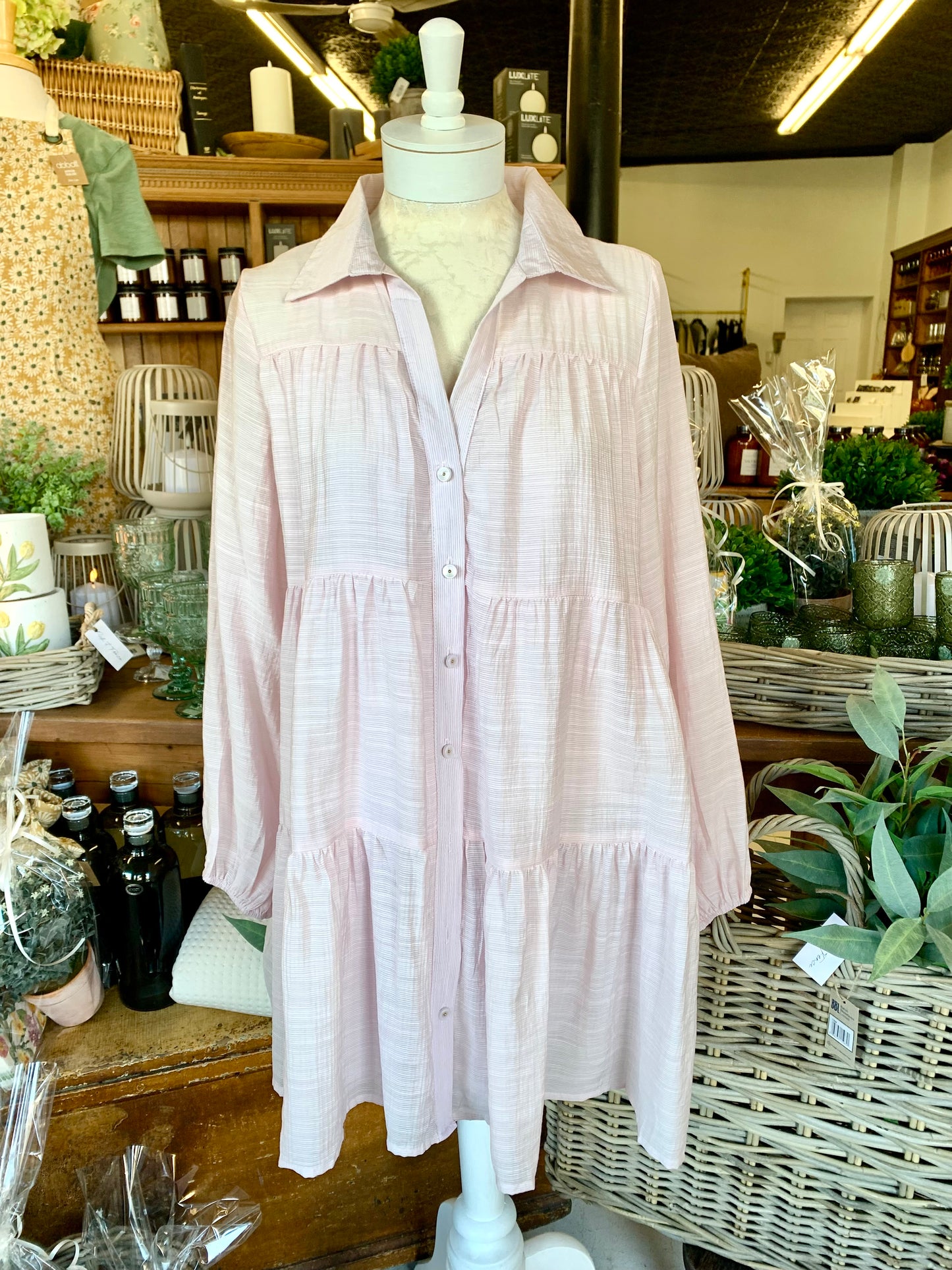 GOMERA DRESS-PINK