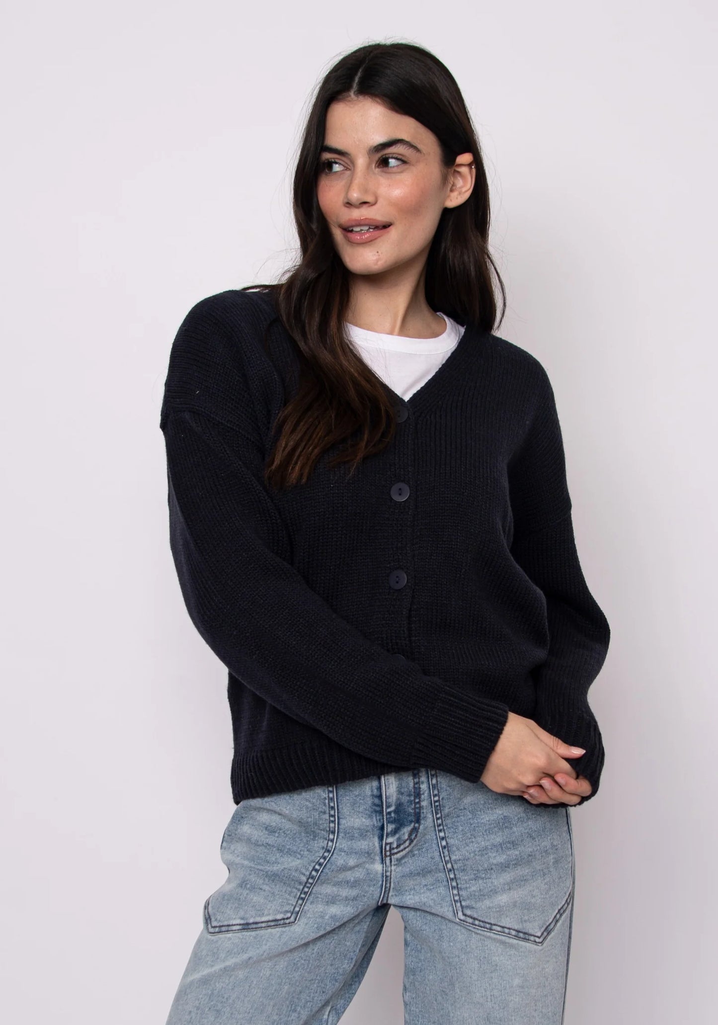 Vavari Cardigan-Dark Storm