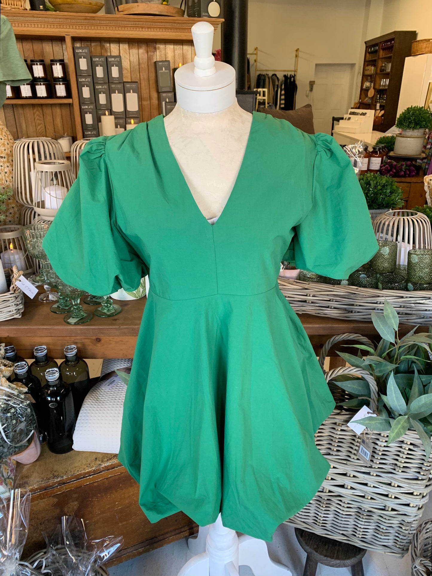 PALMA DRESS-GREEN(Final Sale)