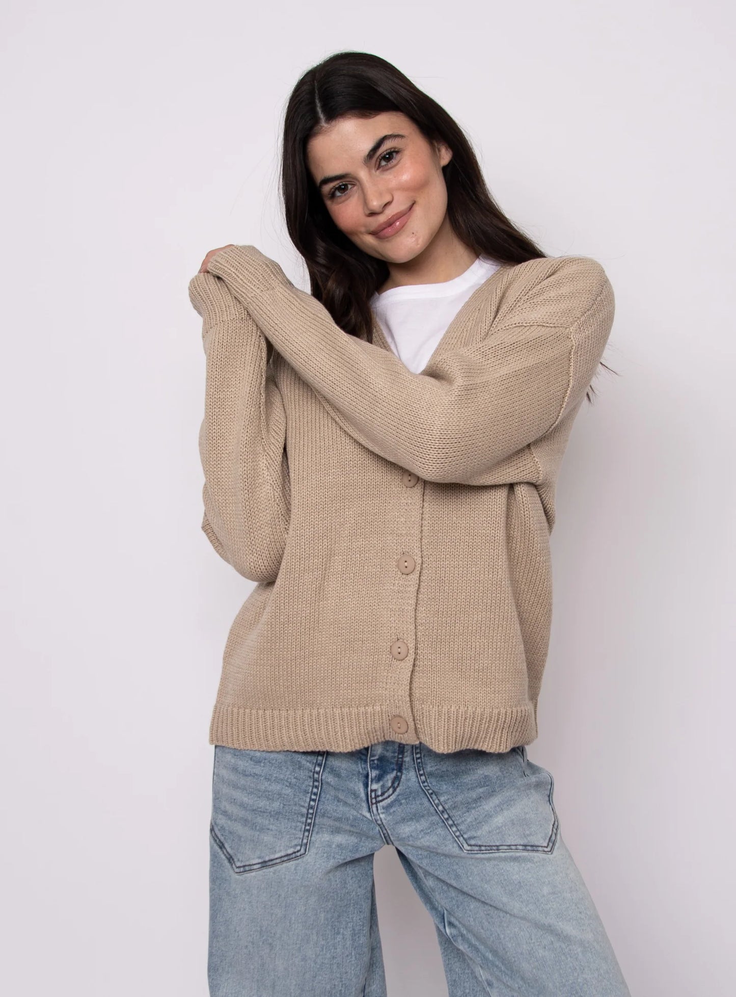 Vavari Cardigan-Cuban Sand