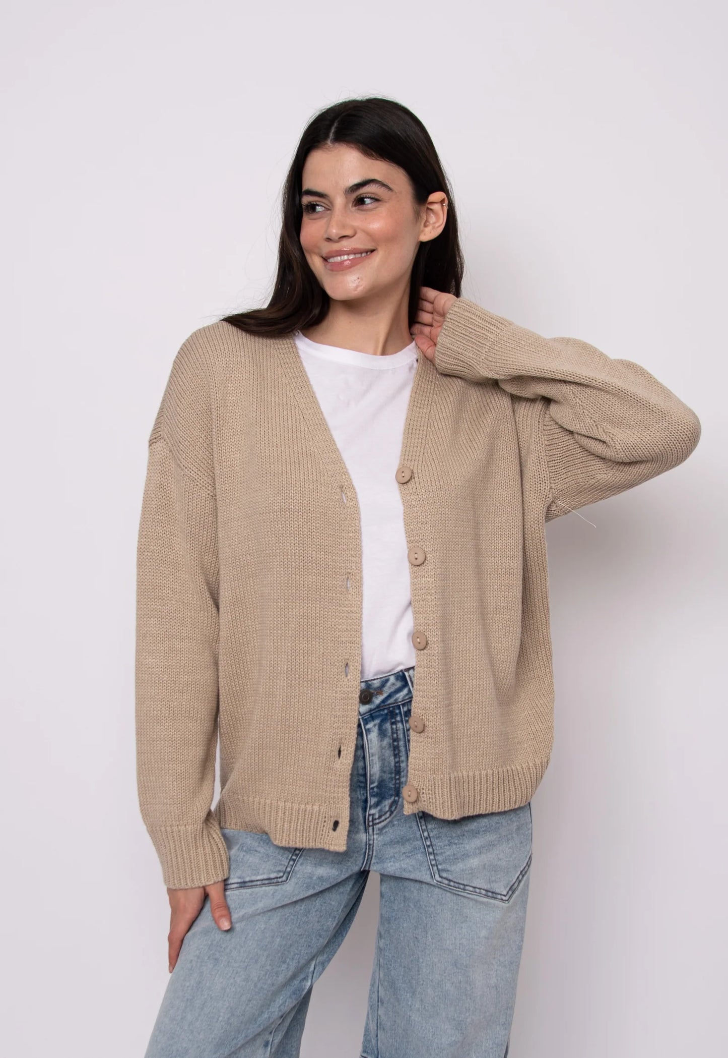 Vavari Cardigan-Cuban Sand