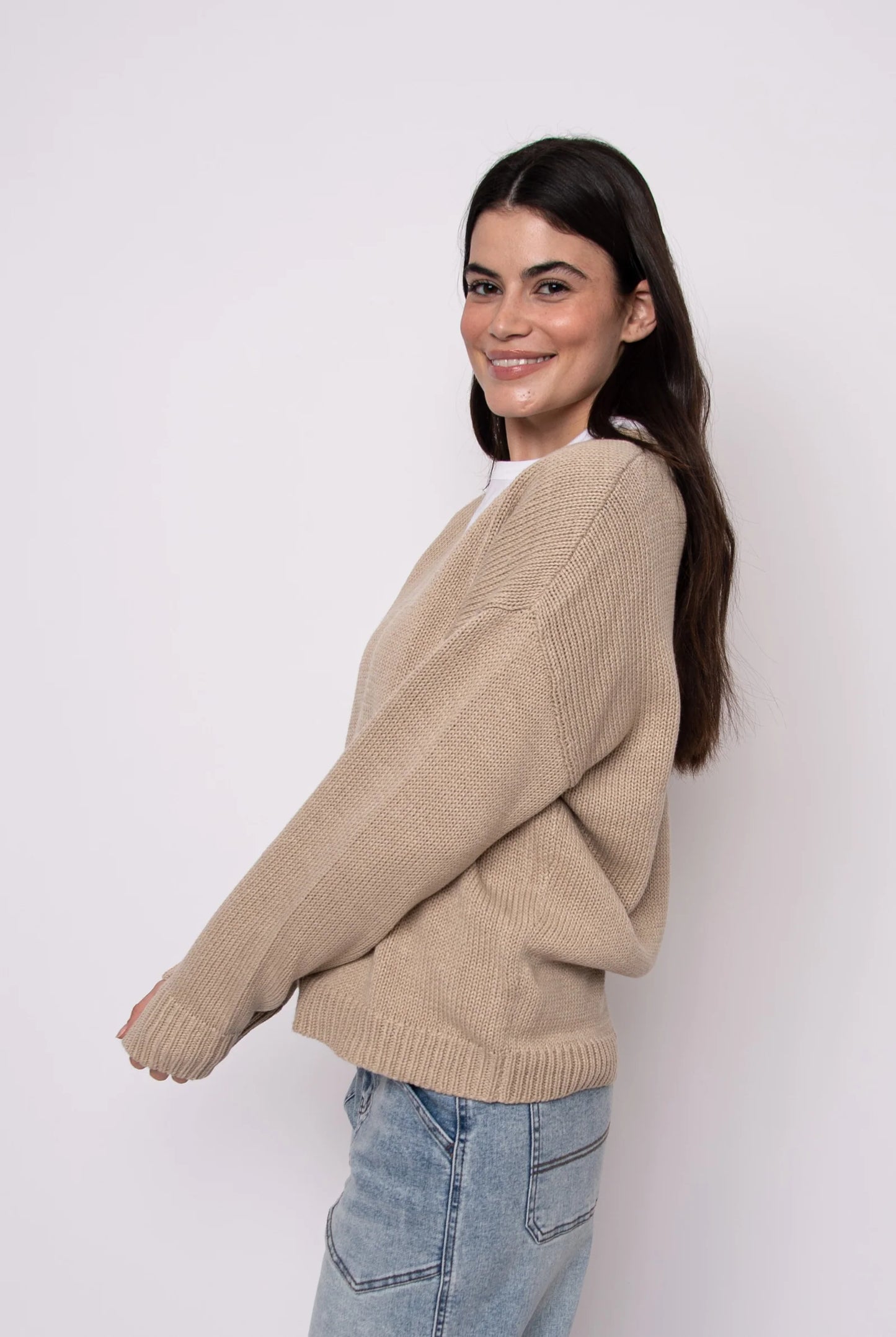 Vavari Cardigan-Cuban Sand