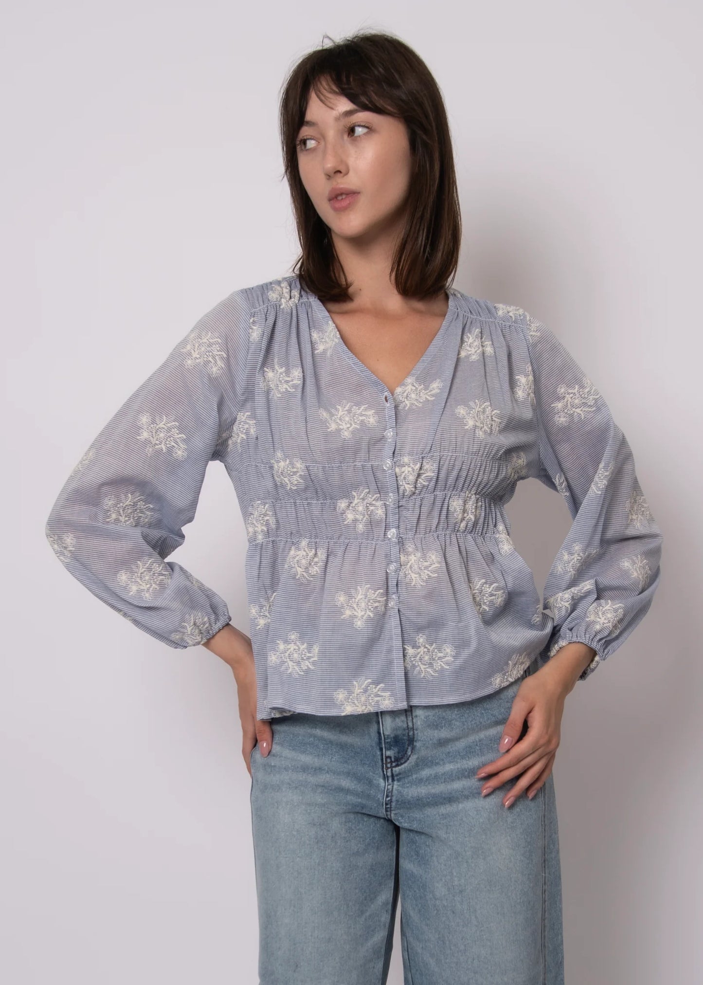 Ana Button Up Blouse