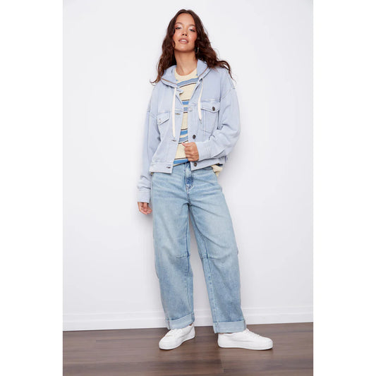 Sarana Denim Look French Terry-Light Ash