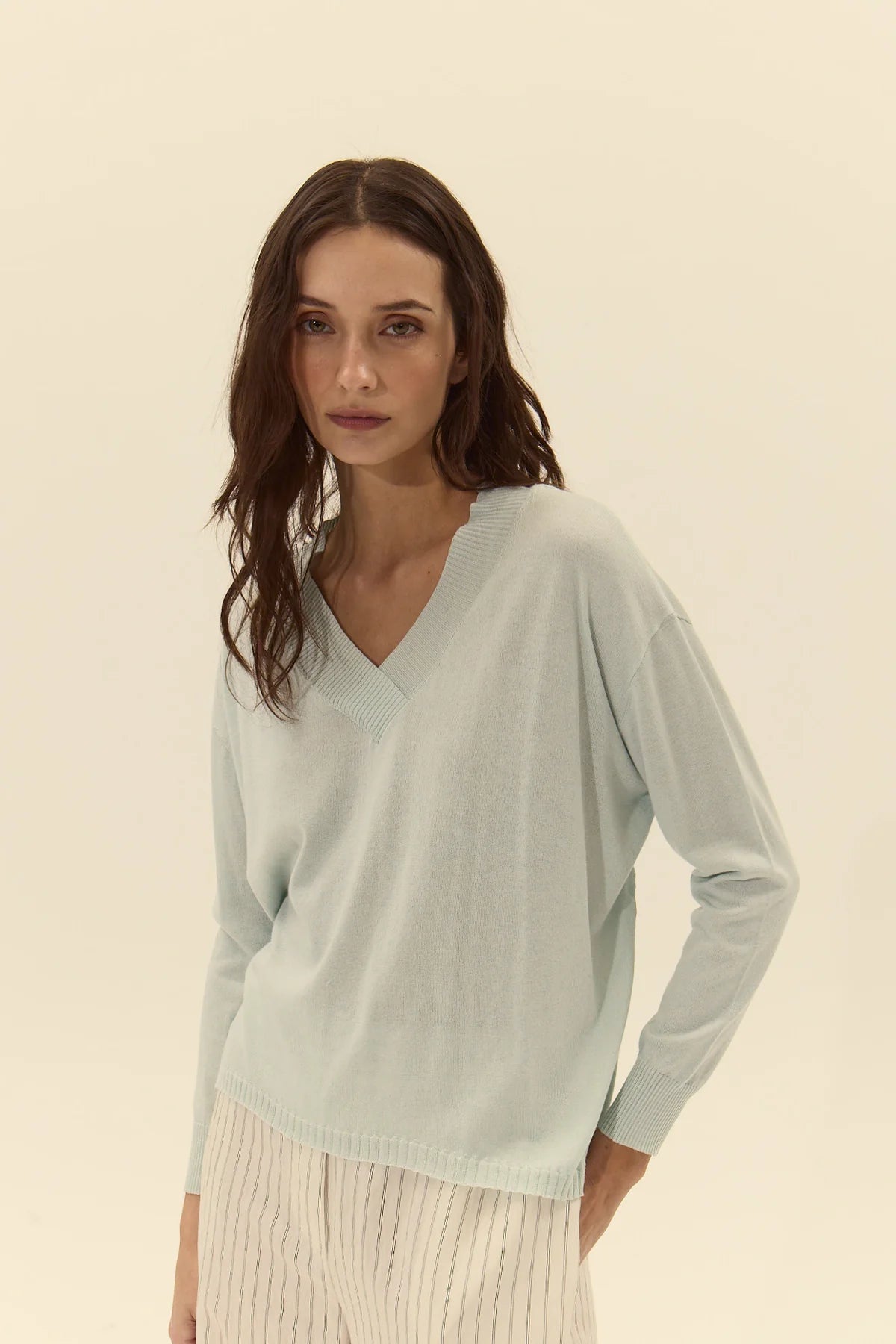CEFALONIA SWEATER-LIGHT GREEN