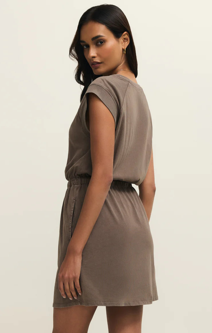 KALANI MINI DRESS-PERFECTLY TAUPE