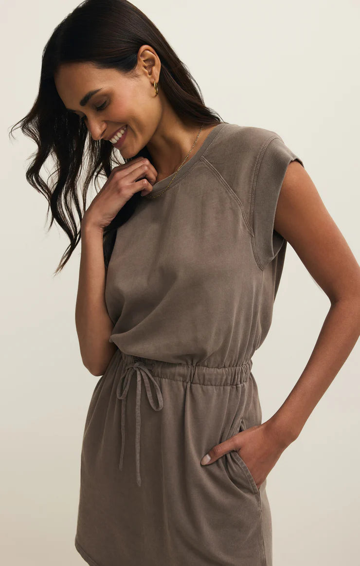 KALANI MINI DRESS-PERFECTLY TAUPE