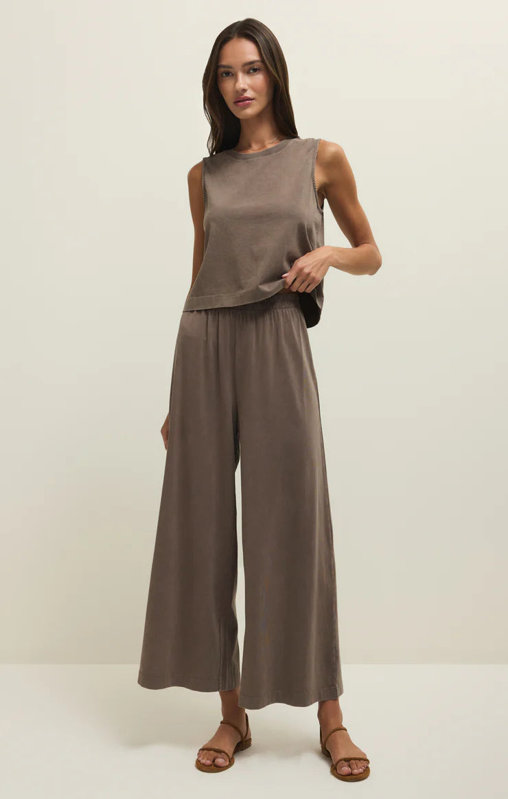 SLOANE JERSEY MUSCLE TANK-PERFECTLY TAUPE