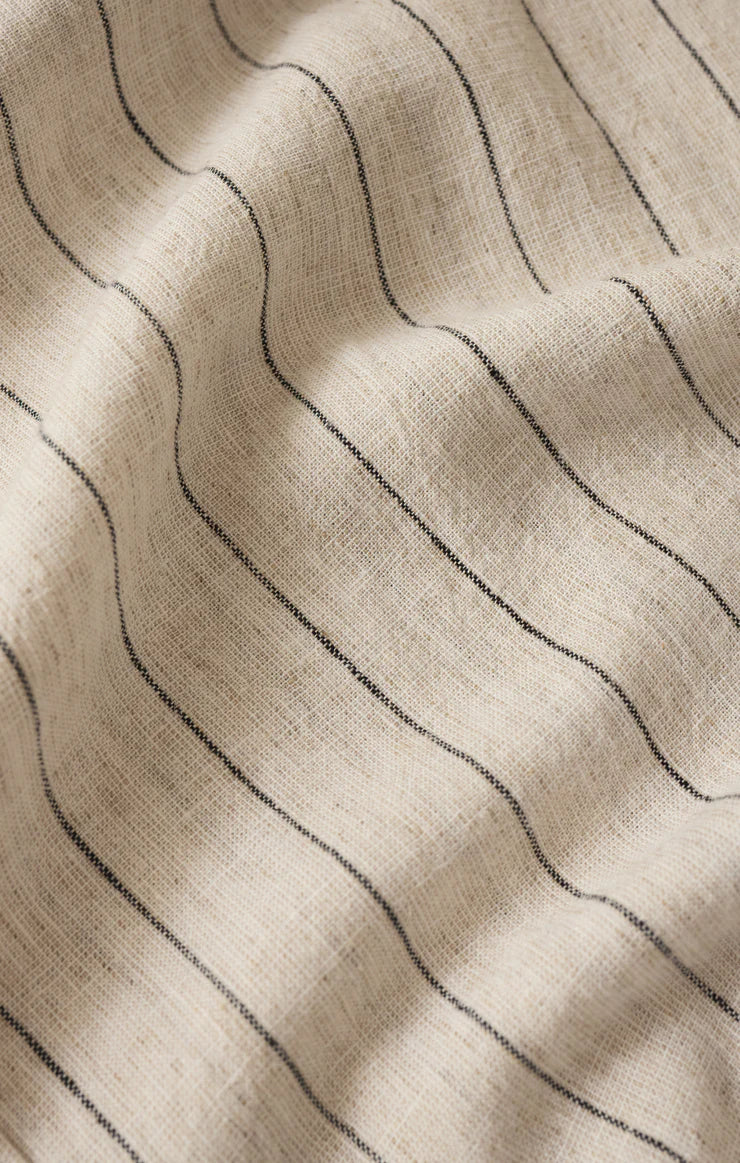 HENRI STRIPED LINEN WIDE LEG PANT