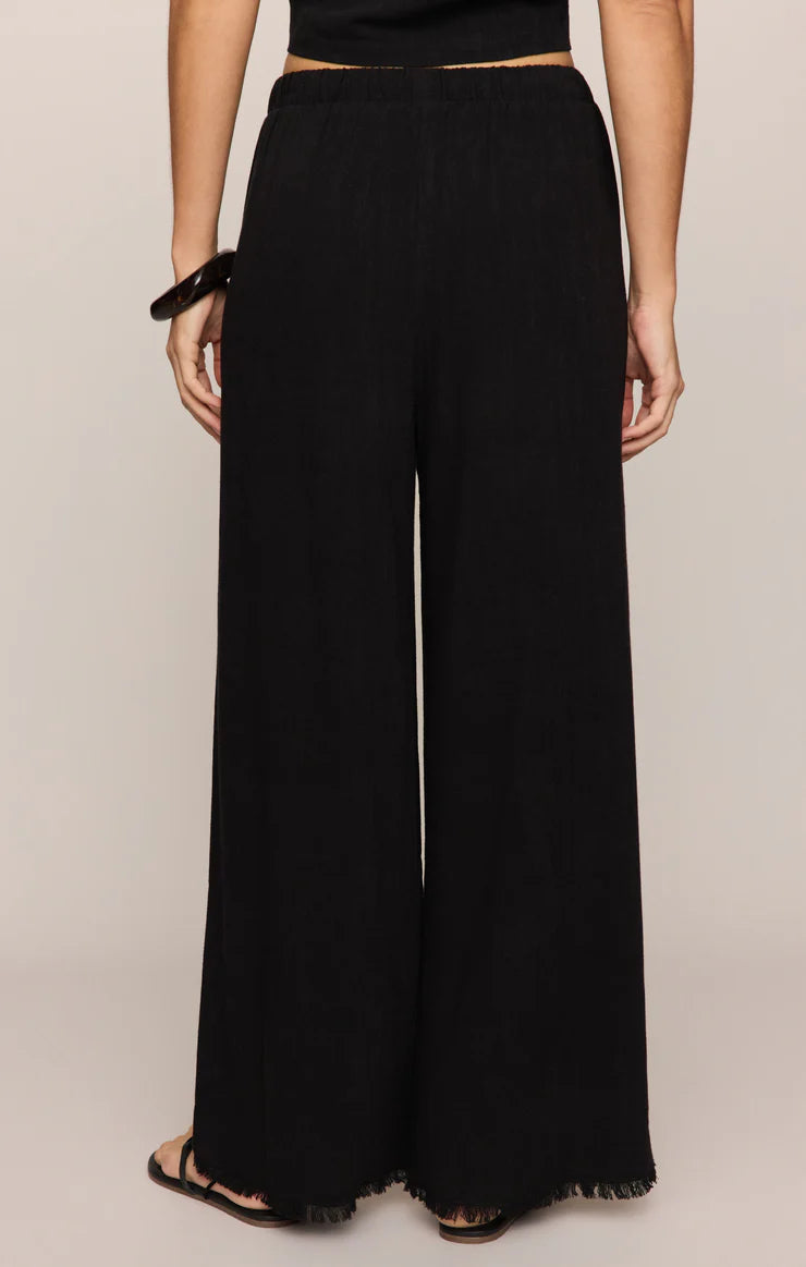 SCOUT LINEN PANT-BLACK