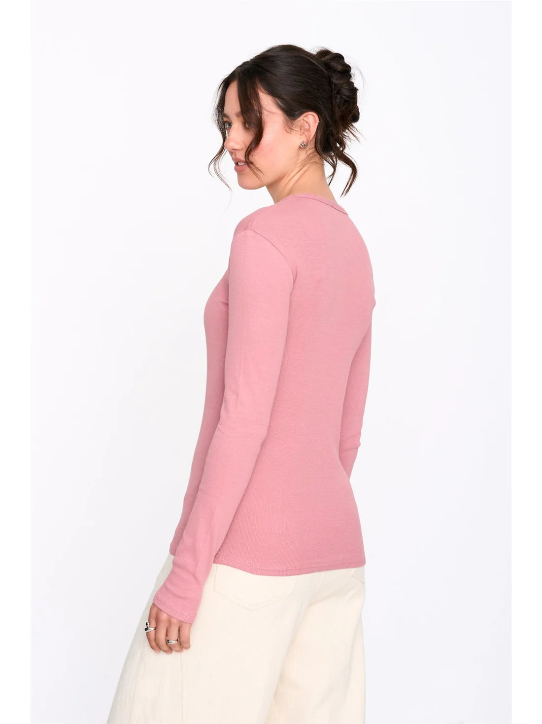 Dusty Pink Long Sleeve Tee