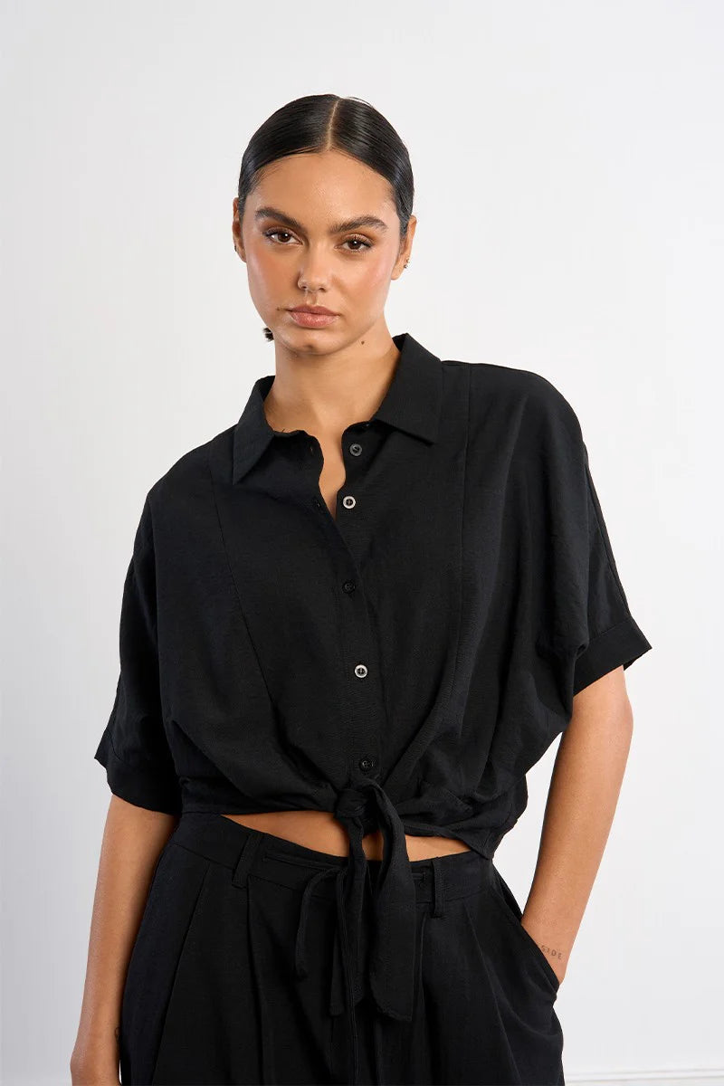 Knotted blouse