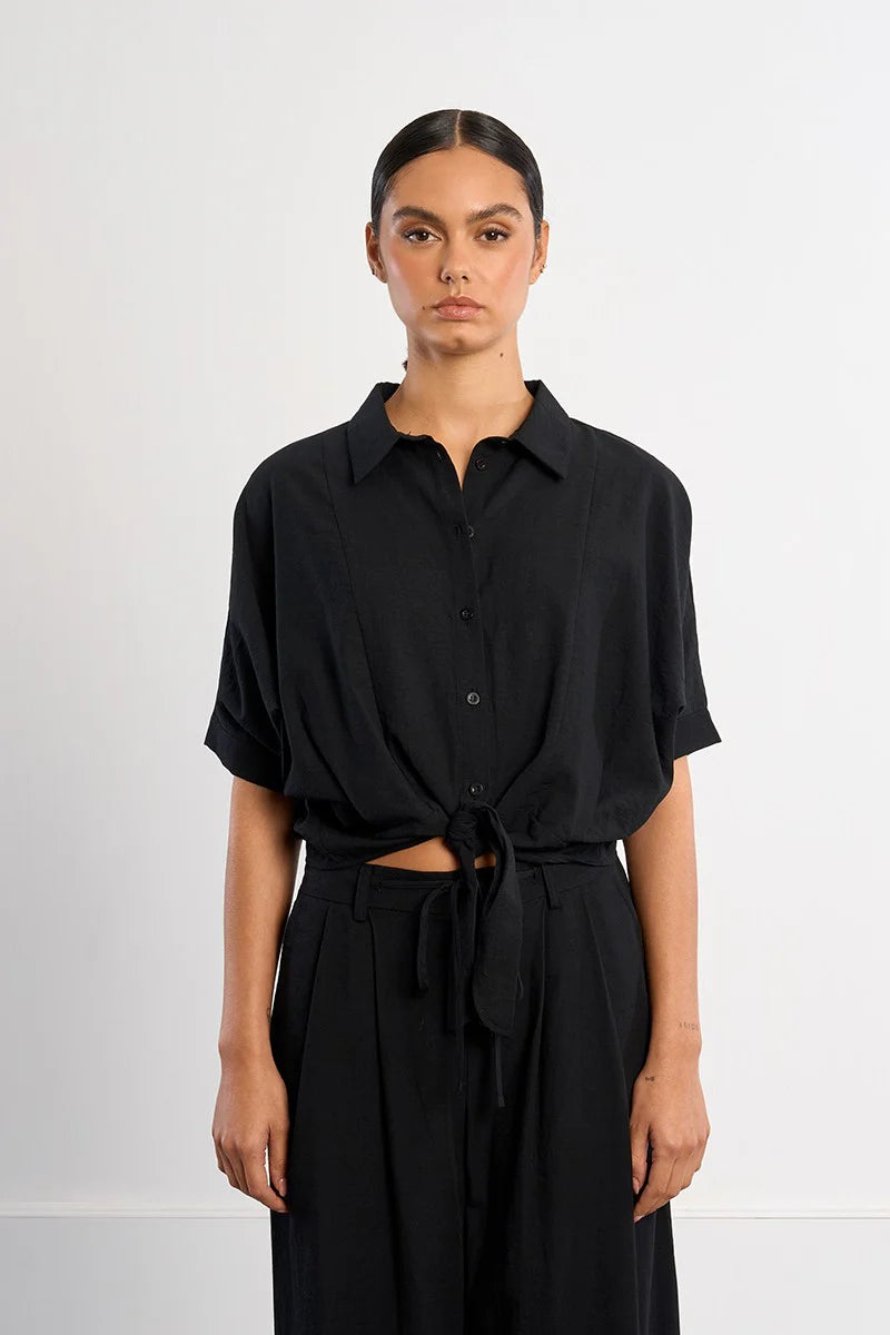 Knotted blouse