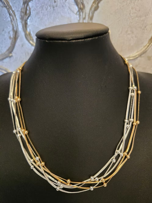 Mixture Metal Necklace