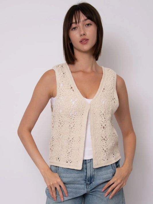 Sloane Sleeveless V-Neck Cardigan