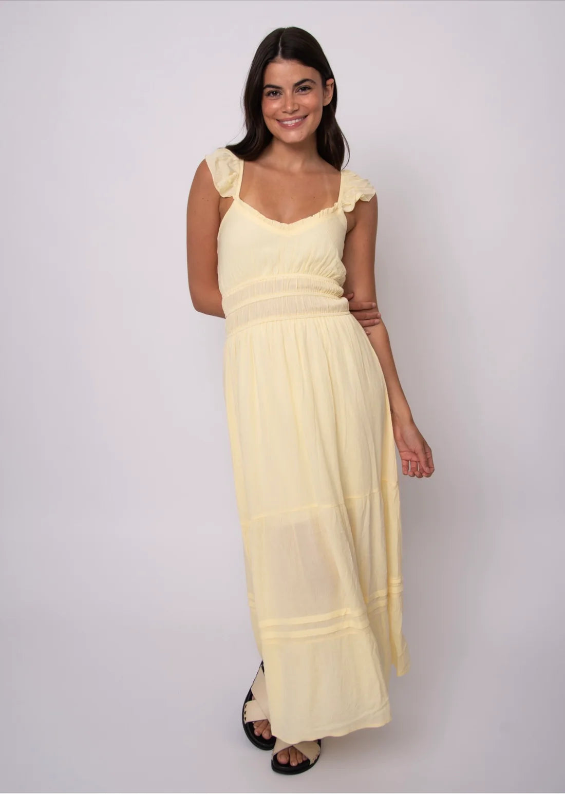 Aerie Crinkle Dress-Sunlit