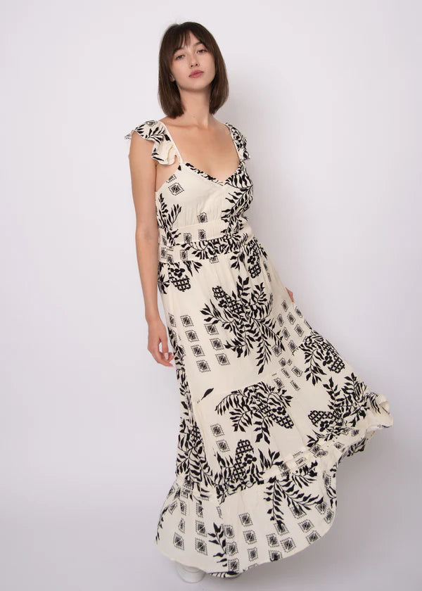 Aerie Crinkle Dress-Off White