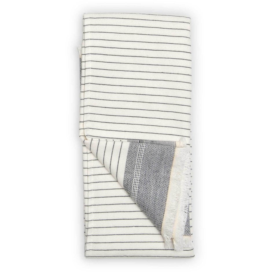 Hand Towel-Terry Leo-White