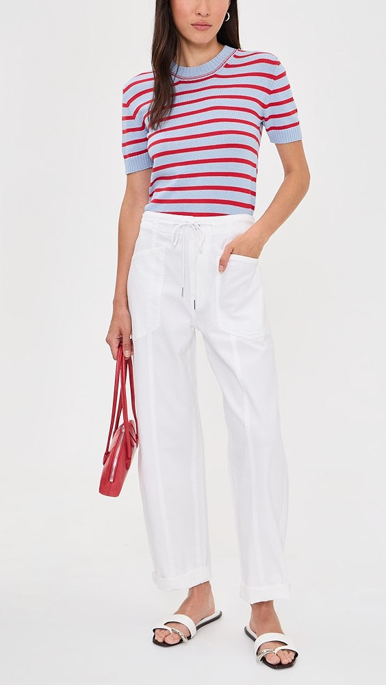 VILLA DRAWSTRING BARREL-WHITE