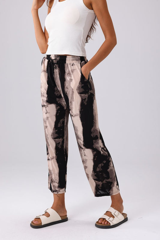 Summer Stretchy Pant-Black/Taupe One Size (FINAL SALE)