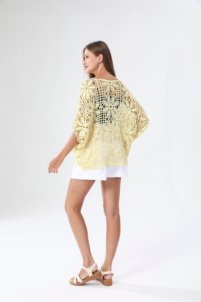 Crochet Top-Yellow(Final Sale)