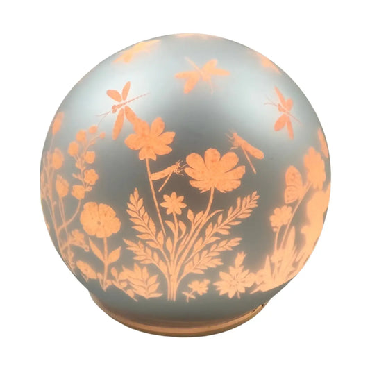 Led Glass Globe Decor-Dragonfly