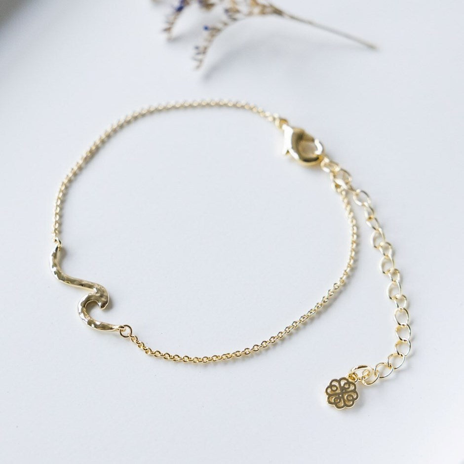 Anklet Tiny Wave Style-gold