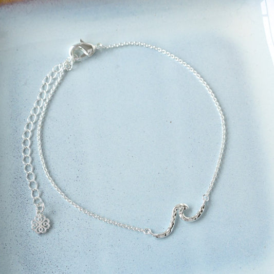 Anklet Tiny Wave Style-silver