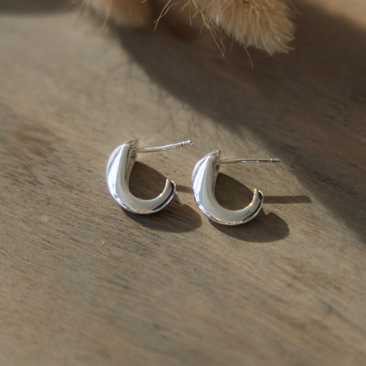 Edgy Studs-silver