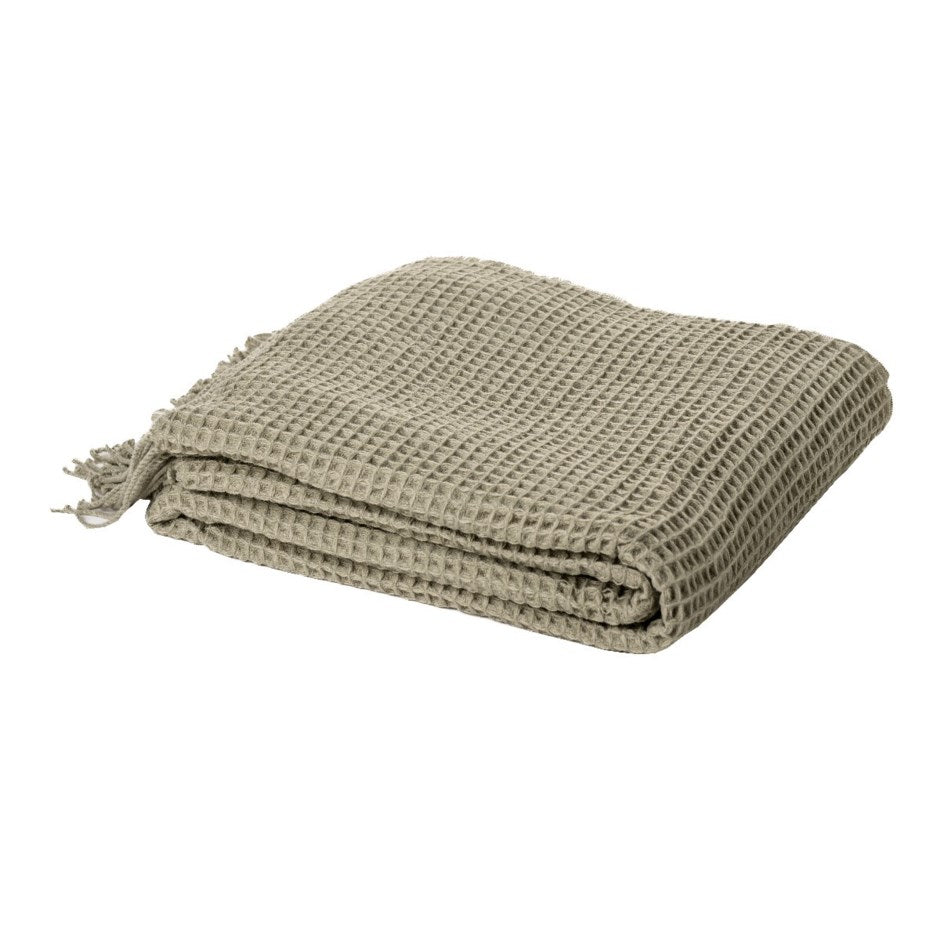 Coco Waffle Throw-Sage