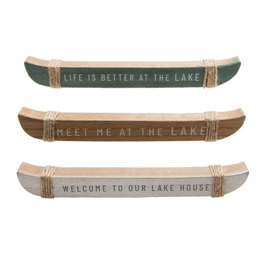Wood Canoe-Welcome to the lake house